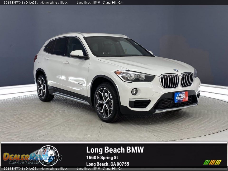 2018 BMW X1 sDrive28i Alpine White / Black Photo #1