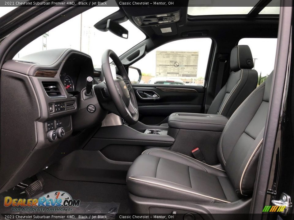 Jet Black Interior - 2021 Chevrolet Suburban Premier 4WD Photo #5