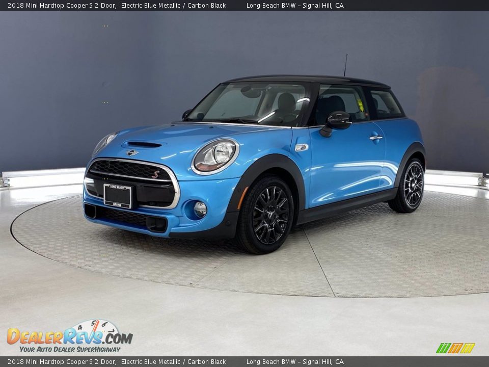 2018 Mini Hardtop Cooper S 2 Door Electric Blue Metallic / Carbon Black Photo #3