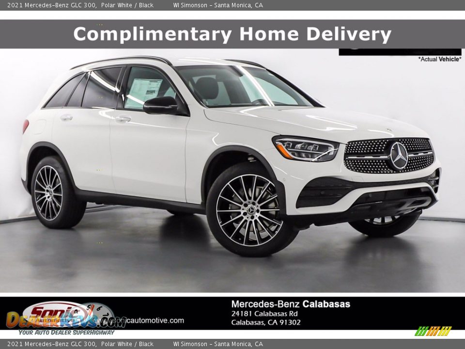 2021 Mercedes-Benz GLC 300 Polar White / Black Photo #1