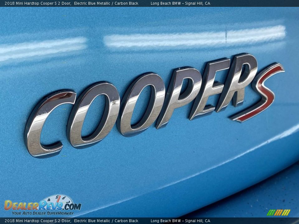 2018 Mini Hardtop Cooper S 2 Door Electric Blue Metallic / Carbon Black Photo #11