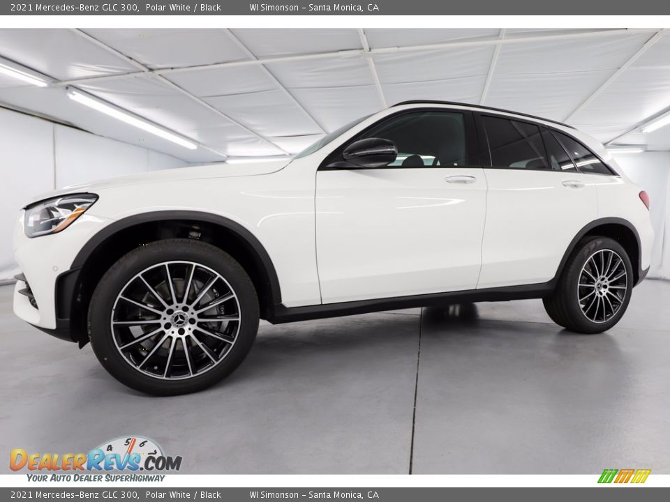 2021 Mercedes-Benz GLC 300 Polar White / Black Photo #6