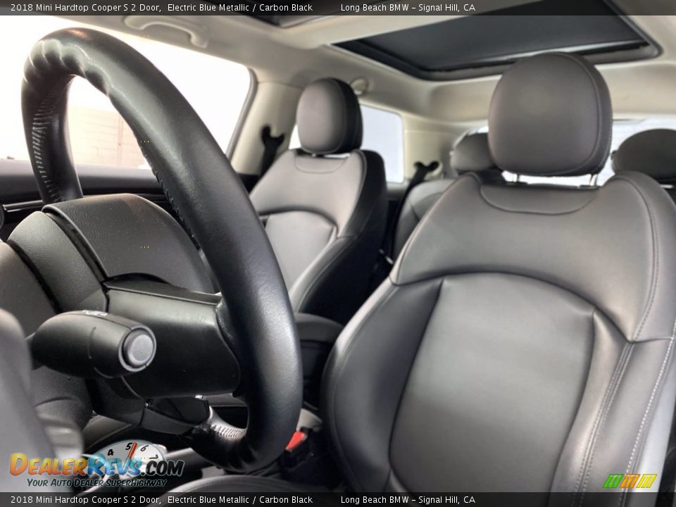 2018 Mini Hardtop Cooper S 2 Door Electric Blue Metallic / Carbon Black Photo #17