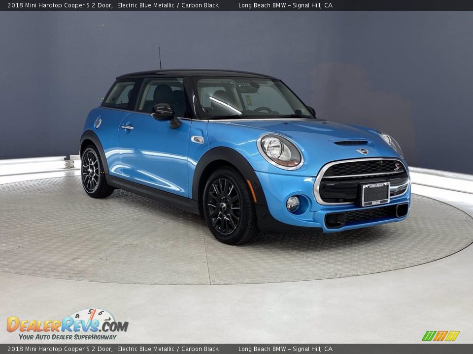 2018 Mini Hardtop Cooper S 2 Door Electric Blue Metallic / Carbon Black Photo #36