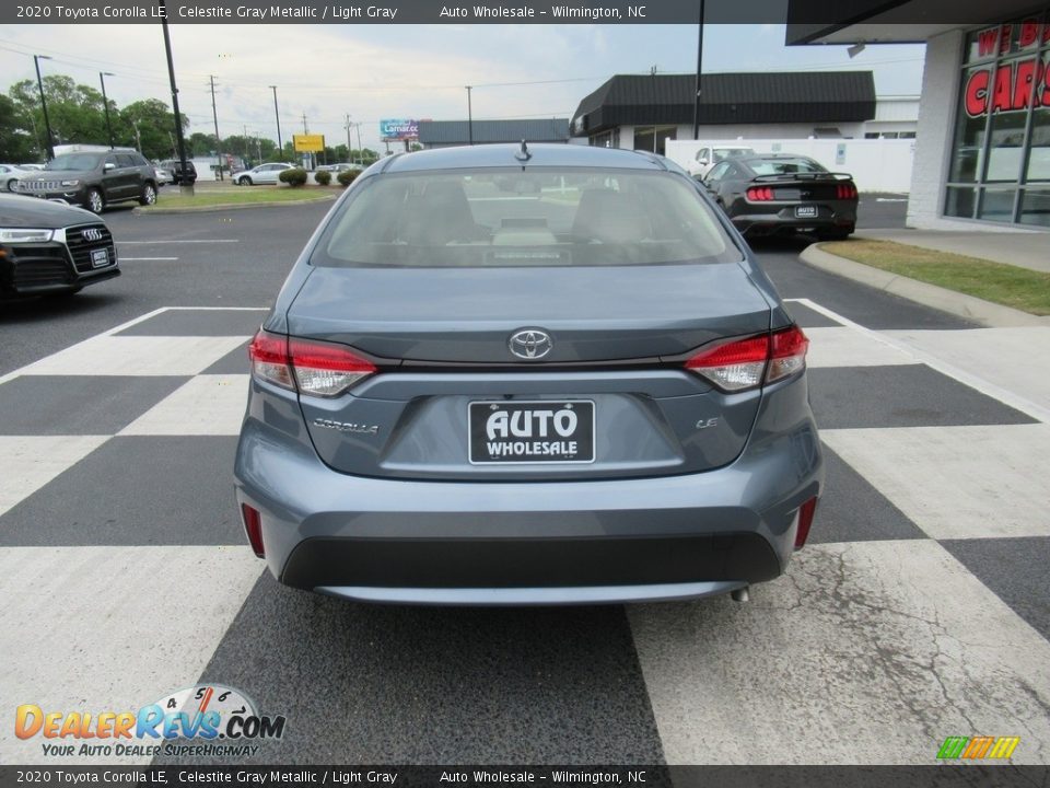 2020 Toyota Corolla LE Celestite Gray Metallic / Light Gray Photo #4