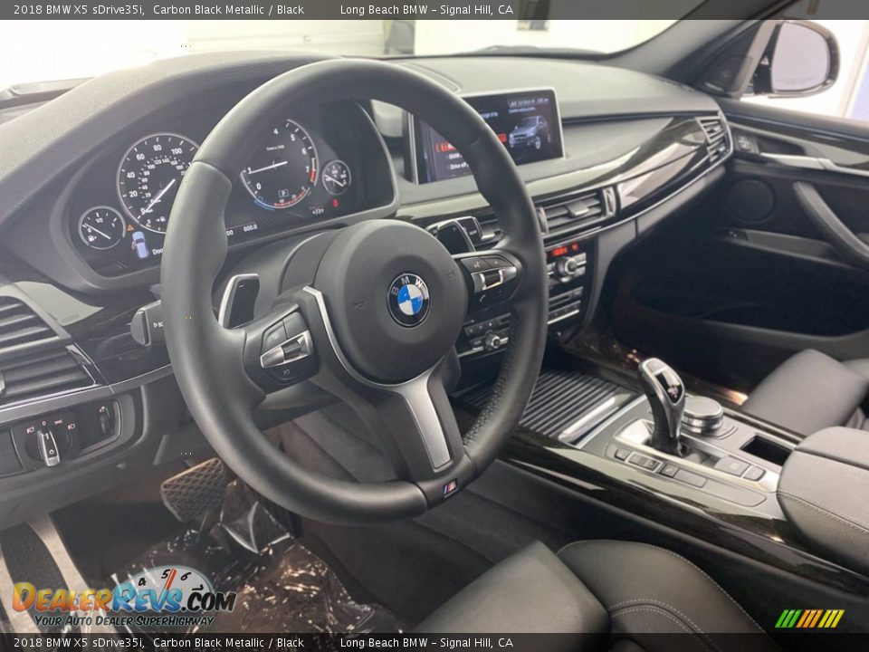 2018 BMW X5 sDrive35i Carbon Black Metallic / Black Photo #16