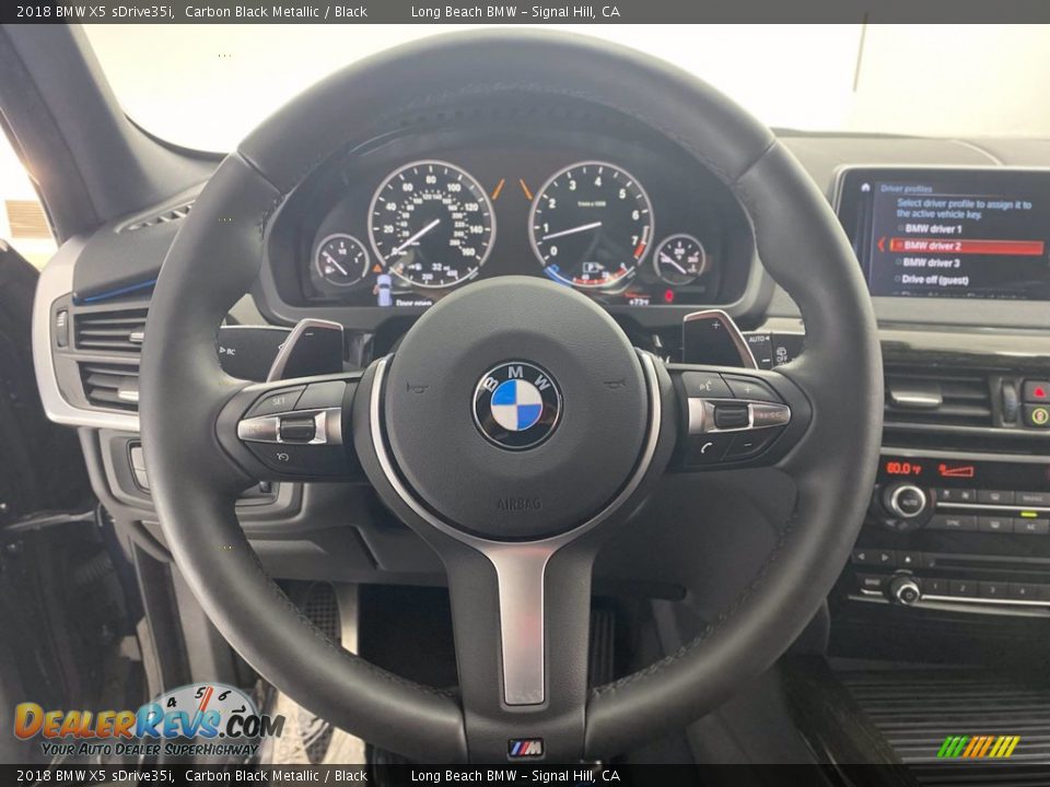 2018 BMW X5 sDrive35i Carbon Black Metallic / Black Photo #18