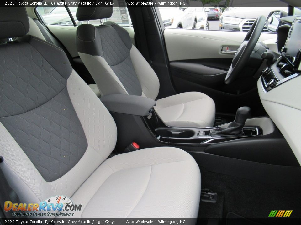 2020 Toyota Corolla LE Celestite Gray Metallic / Light Gray Photo #12