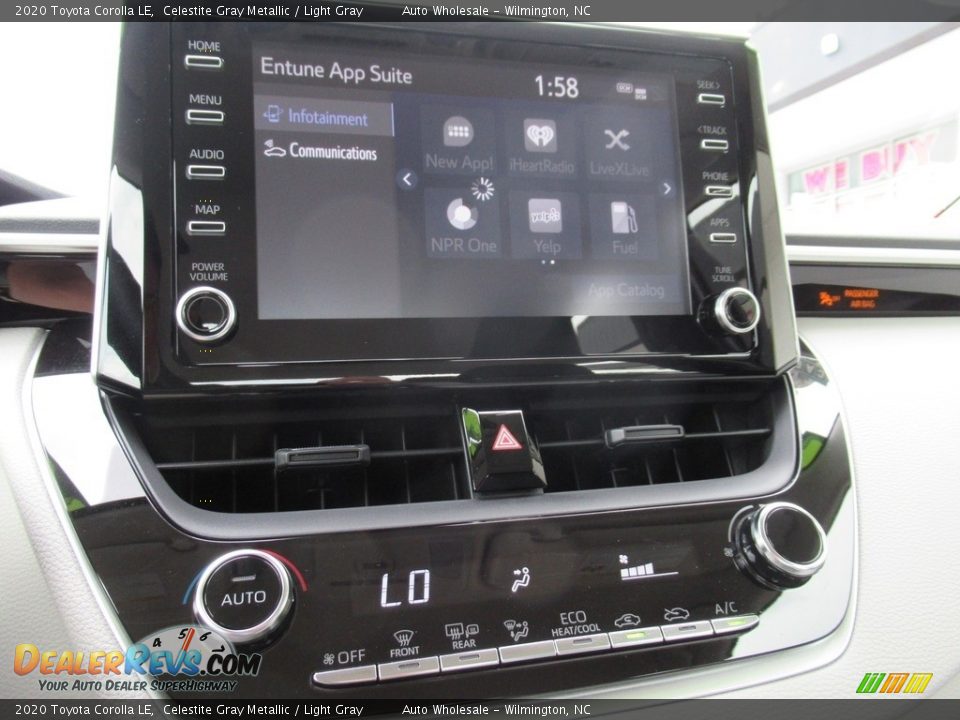 2020 Toyota Corolla LE Celestite Gray Metallic / Light Gray Photo #18