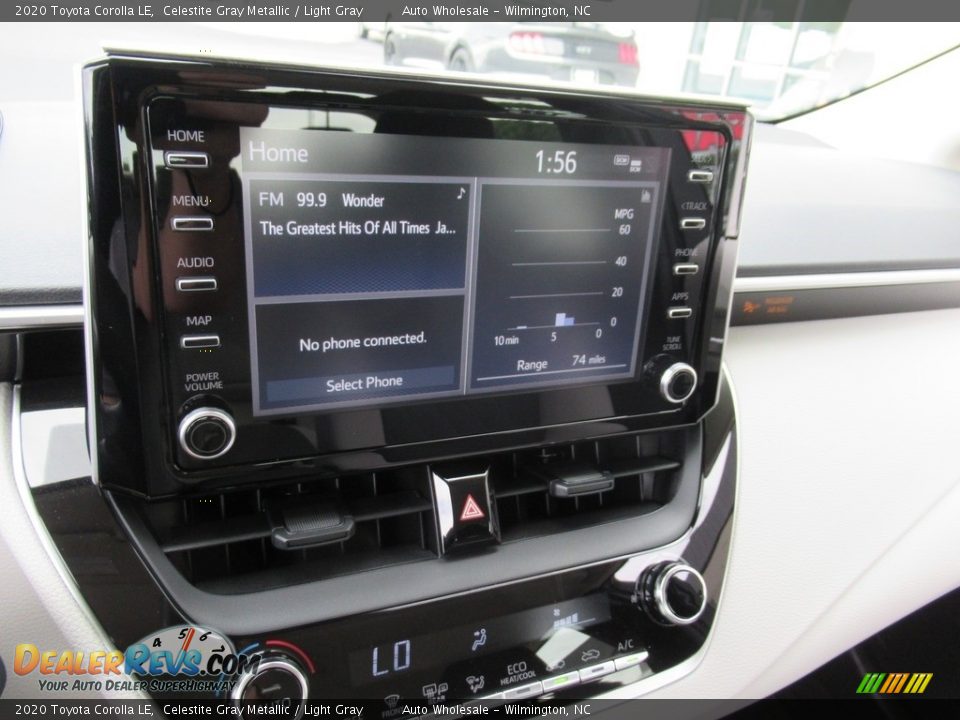 2020 Toyota Corolla LE Celestite Gray Metallic / Light Gray Photo #19