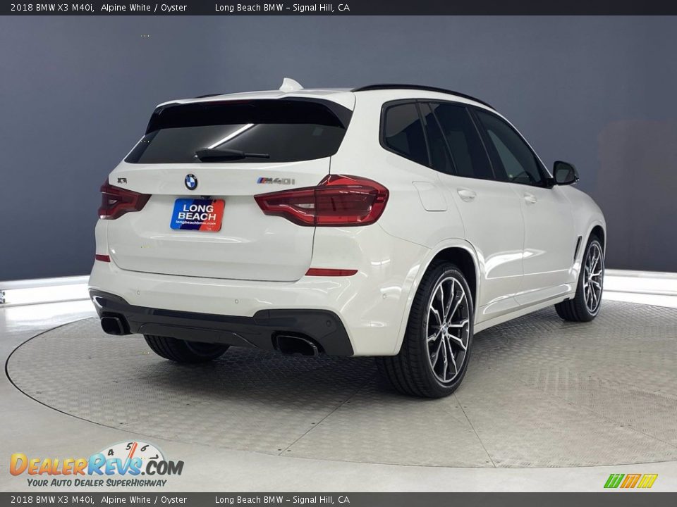 2018 BMW X3 M40i Alpine White / Oyster Photo #5
