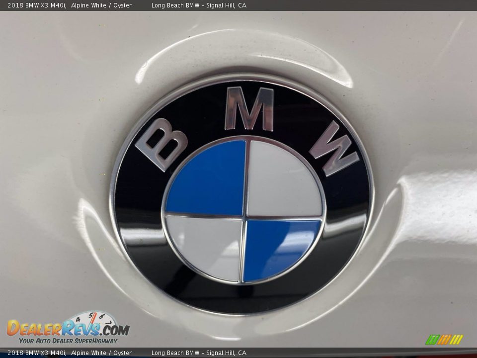 2018 BMW X3 M40i Alpine White / Oyster Photo #10