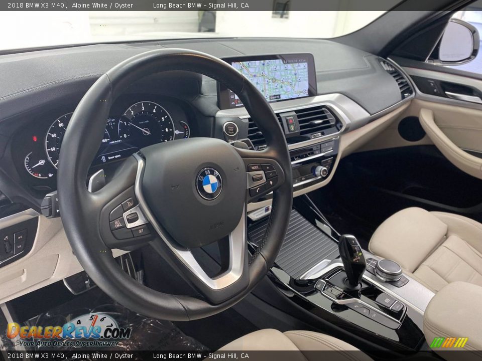 2018 BMW X3 M40i Alpine White / Oyster Photo #17
