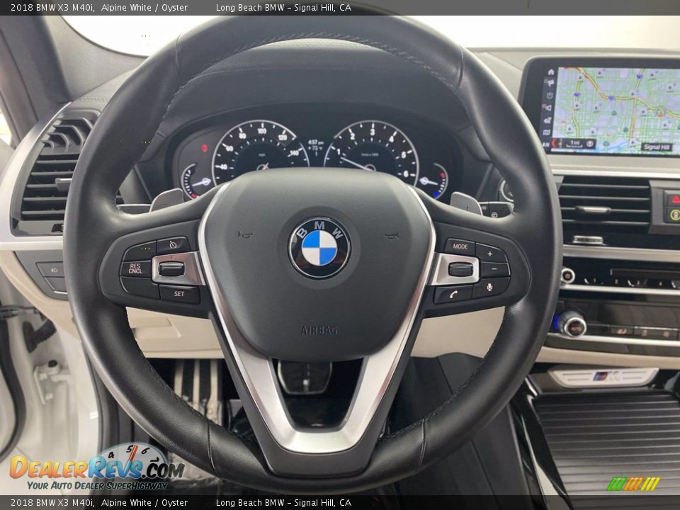 2018 BMW X3 M40i Alpine White / Oyster Photo #19