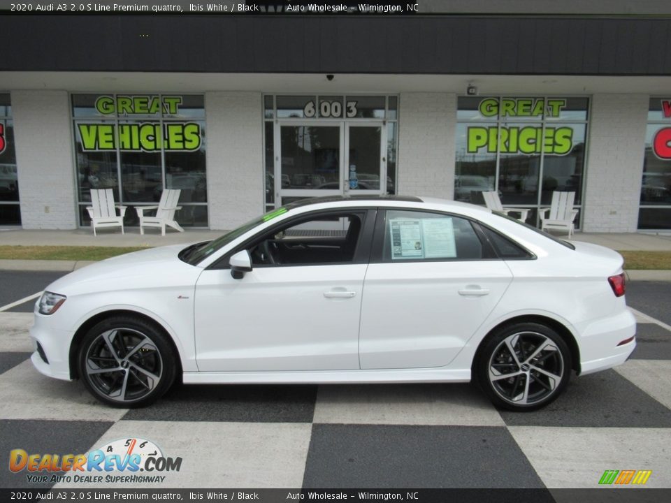 2020 Audi A3 2.0 S Line Premium quattro Ibis White / Black Photo #1