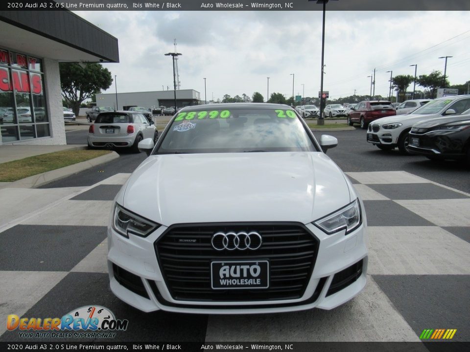 2020 Audi A3 2.0 S Line Premium quattro Ibis White / Black Photo #2