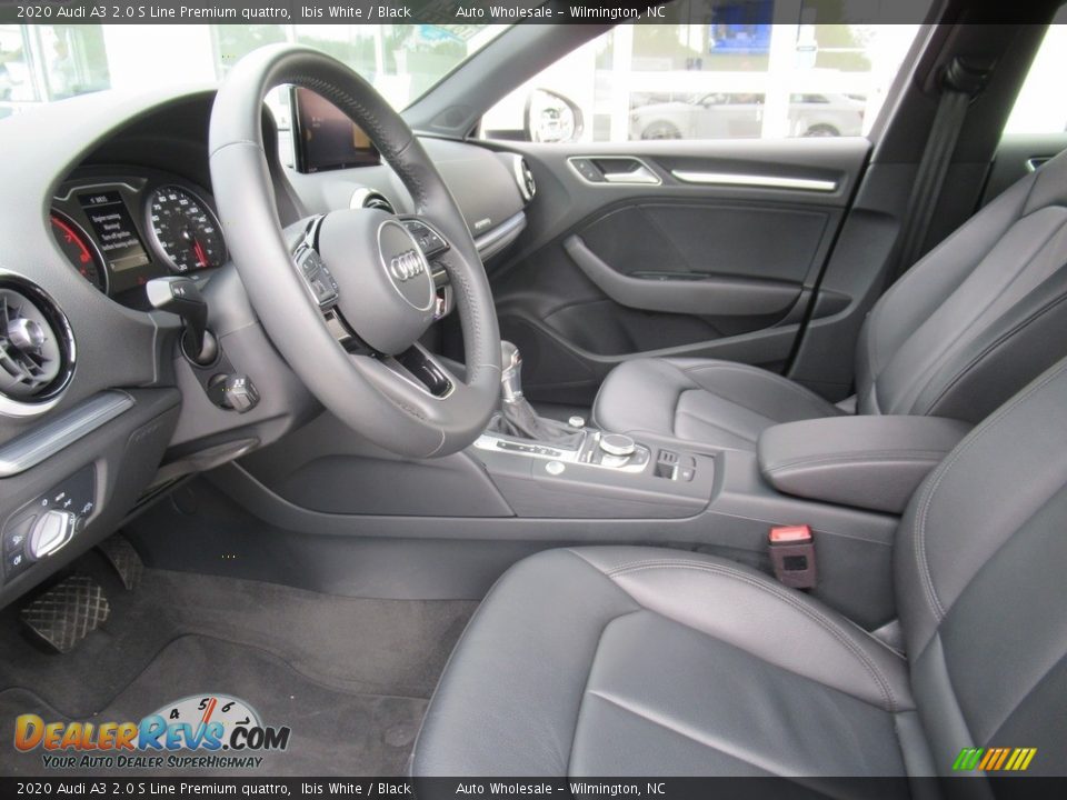 Black Interior - 2020 Audi A3 2.0 S Line Premium quattro Photo #10