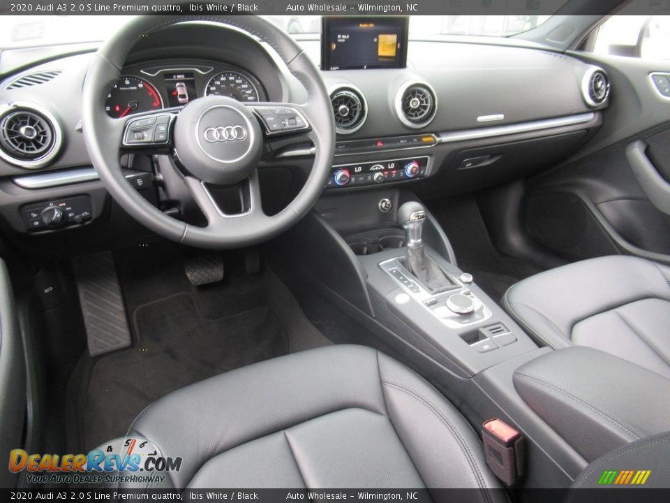 Black Interior - 2020 Audi A3 2.0 S Line Premium quattro Photo #15