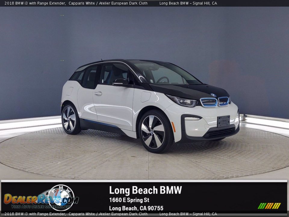 2018 BMW i3 with Range Extender Capparis White / Atelier European Dark Cloth Photo #1