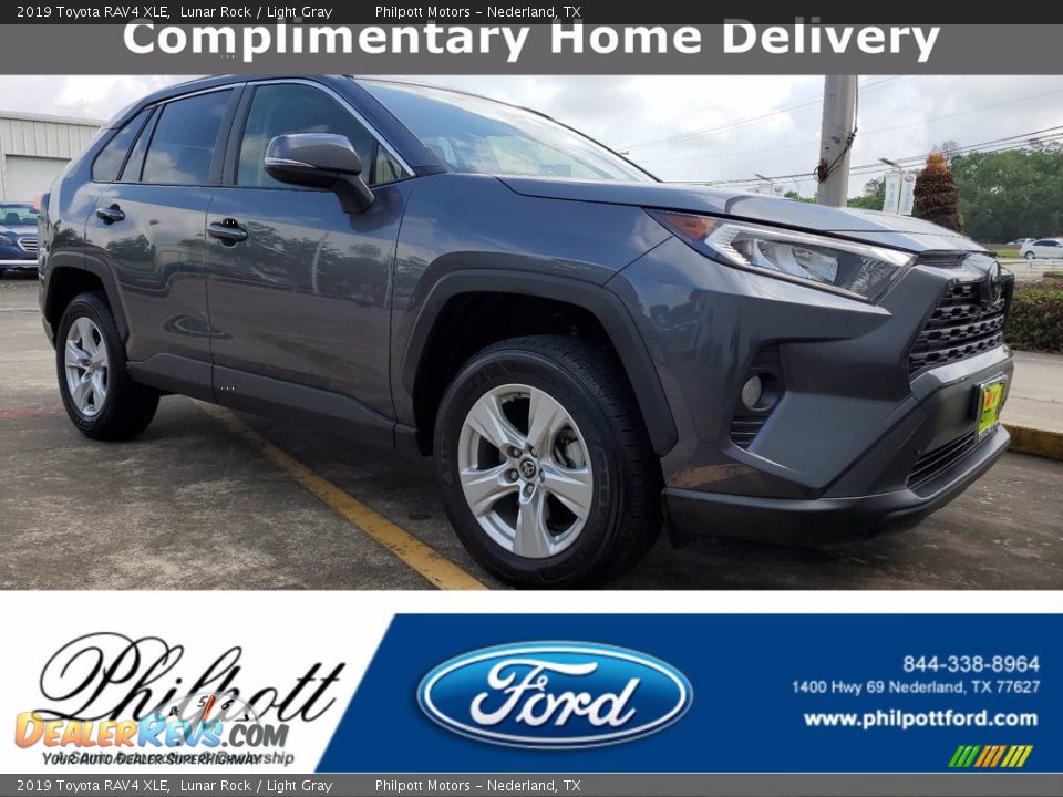 2019 Toyota RAV4 XLE Lunar Rock / Light Gray Photo #1