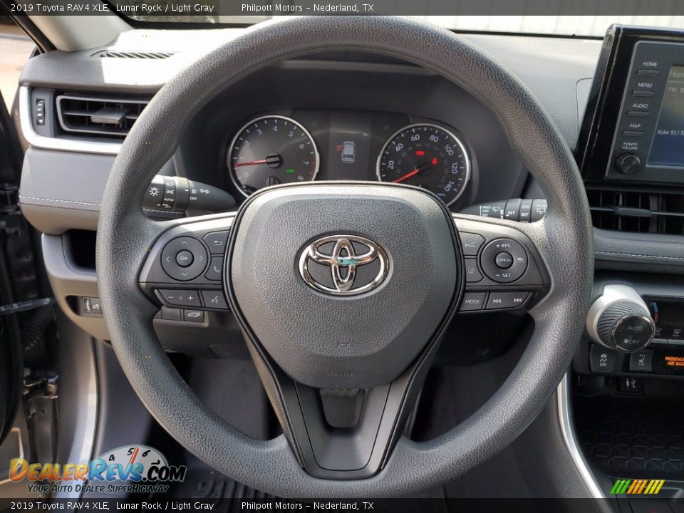 2019 Toyota RAV4 XLE Lunar Rock / Light Gray Photo #15