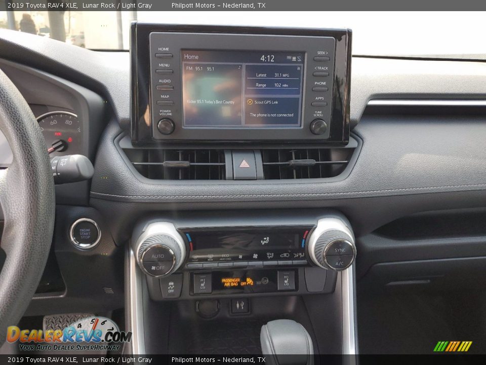 2019 Toyota RAV4 XLE Lunar Rock / Light Gray Photo #18