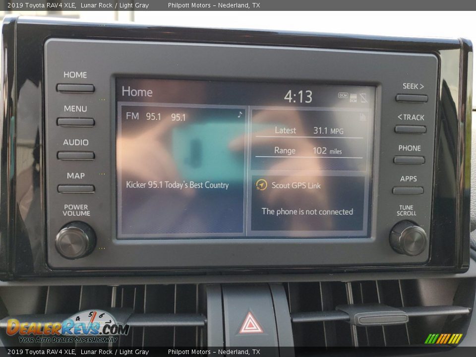 2019 Toyota RAV4 XLE Lunar Rock / Light Gray Photo #19