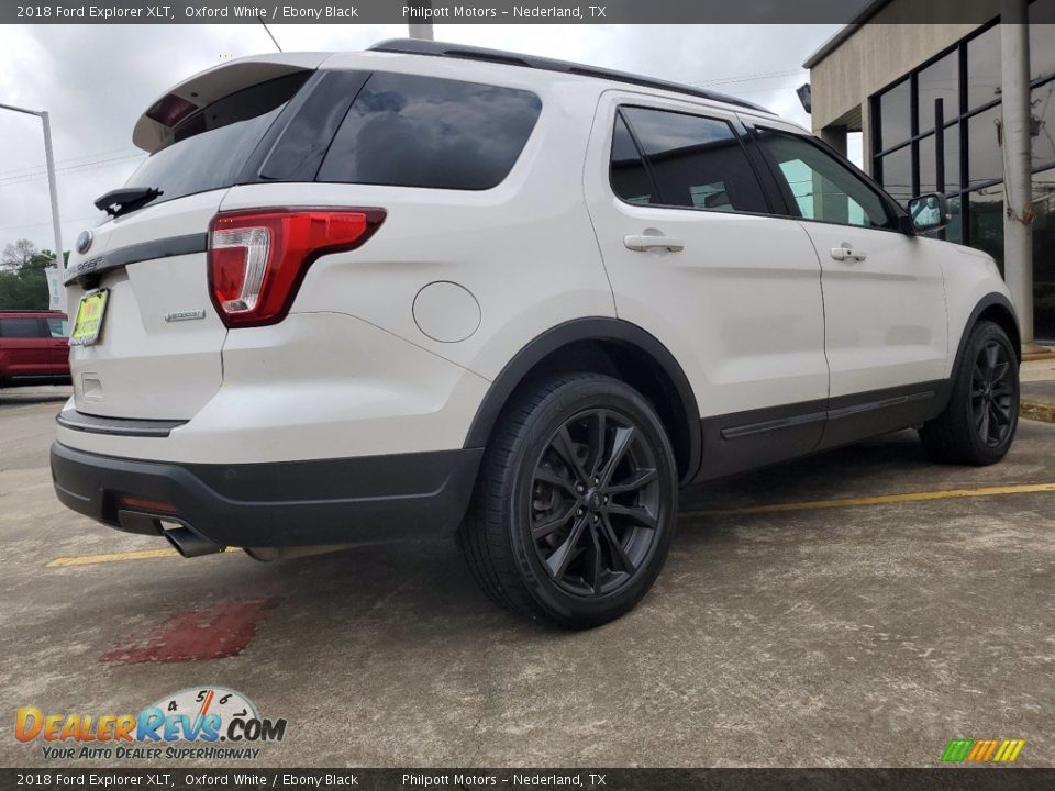 2018 Ford Explorer XLT Oxford White / Ebony Black Photo #3