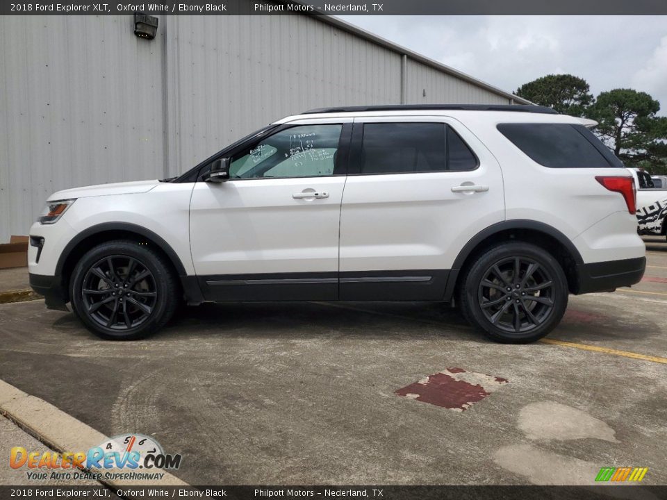 2018 Ford Explorer XLT Oxford White / Ebony Black Photo #7