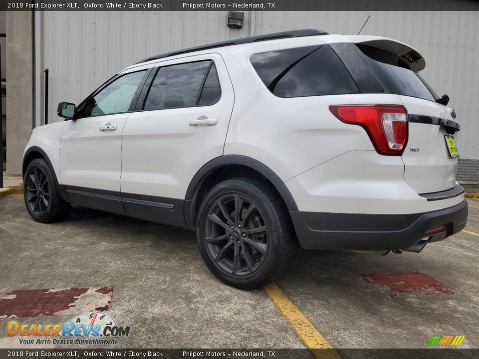 2018 Ford Explorer XLT Oxford White / Ebony Black Photo #11