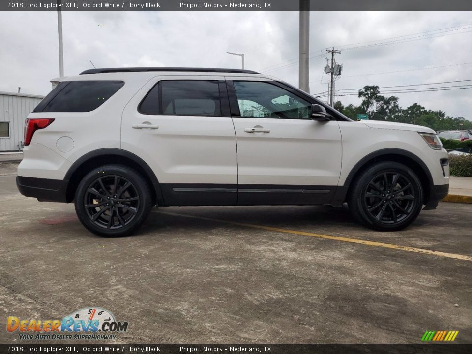 2018 Ford Explorer XLT Oxford White / Ebony Black Photo #12