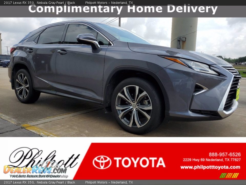 2017 Lexus RX 350 Nebula Gray Pearl / Black Photo #1