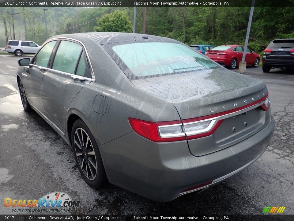 2017 Lincoln Continental Reserve AWD Jade Green / Cappuccino Photo #5