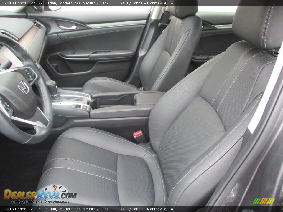 Front Seat of 2018 Honda Civic EX-L Sedan Photo #12