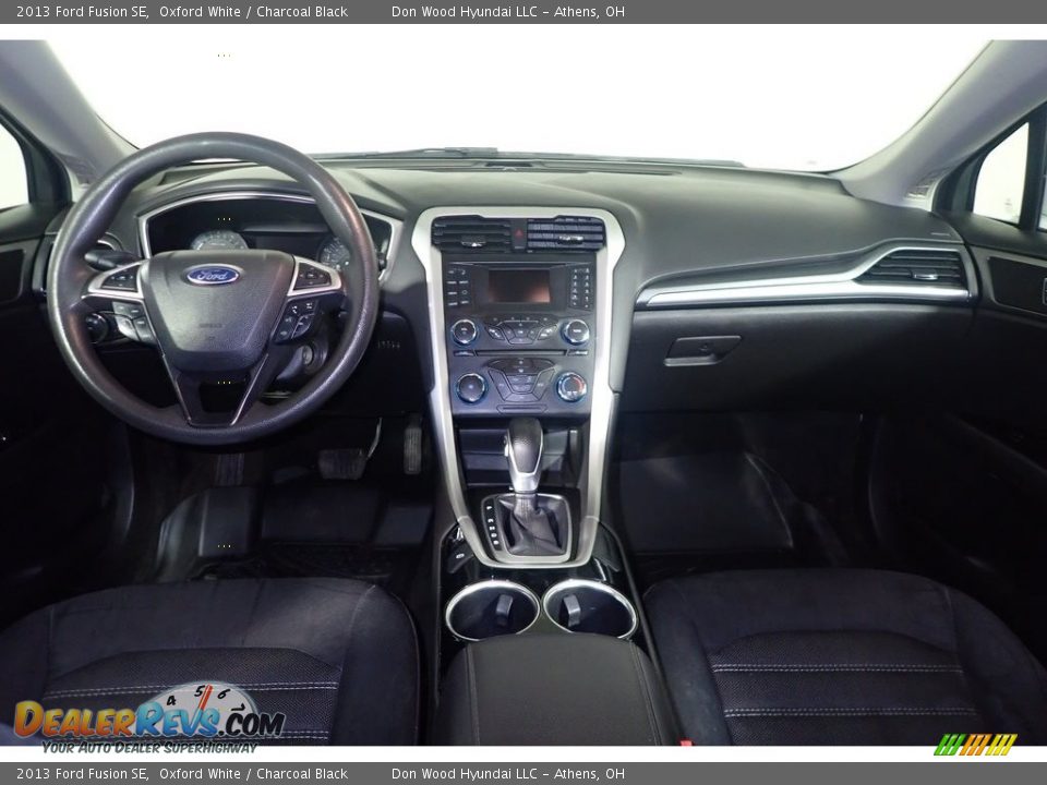 2013 Ford Fusion SE Oxford White / Charcoal Black Photo #24