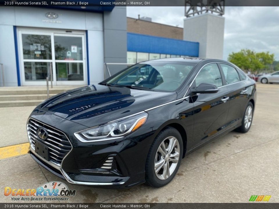 2018 Hyundai Sonata SEL Phantom Black / Beige Photo #1