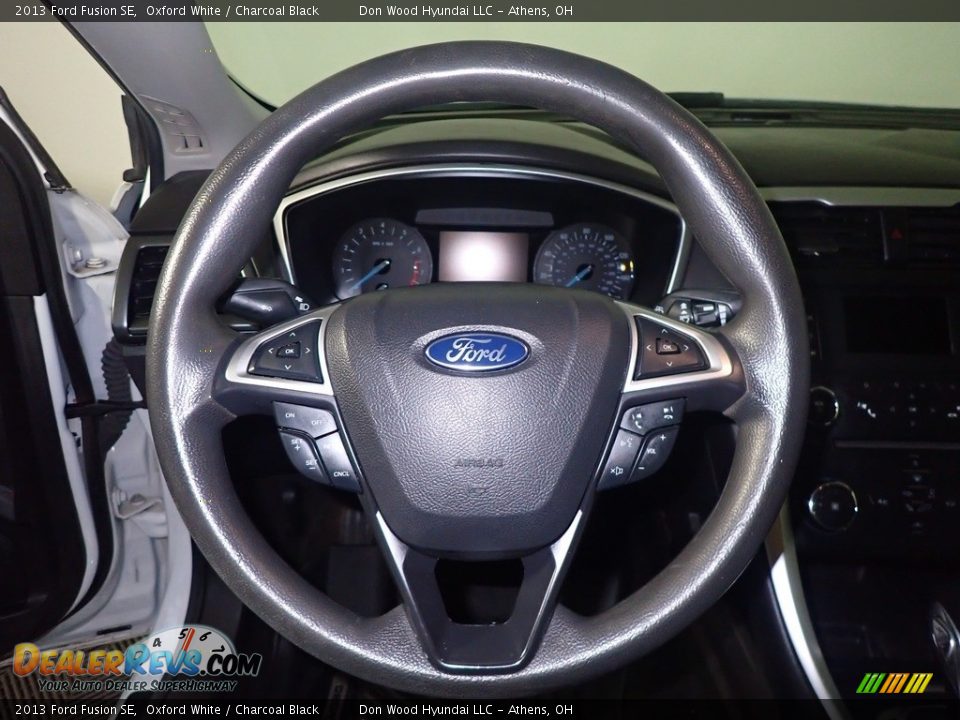 2013 Ford Fusion SE Oxford White / Charcoal Black Photo #27