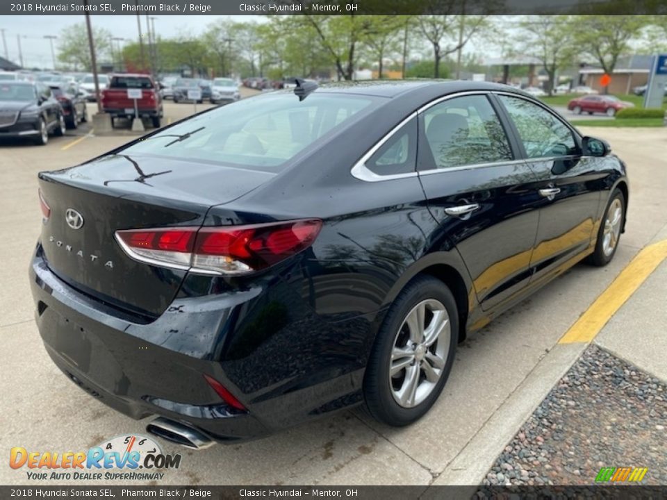 2018 Hyundai Sonata SEL Phantom Black / Beige Photo #2