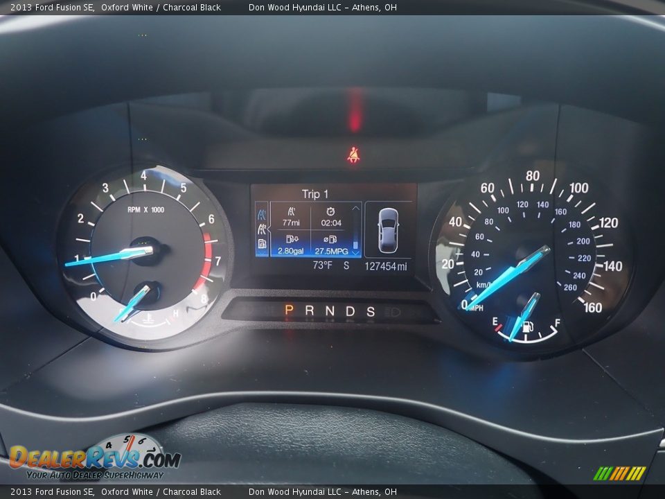 2013 Ford Fusion SE Oxford White / Charcoal Black Photo #28