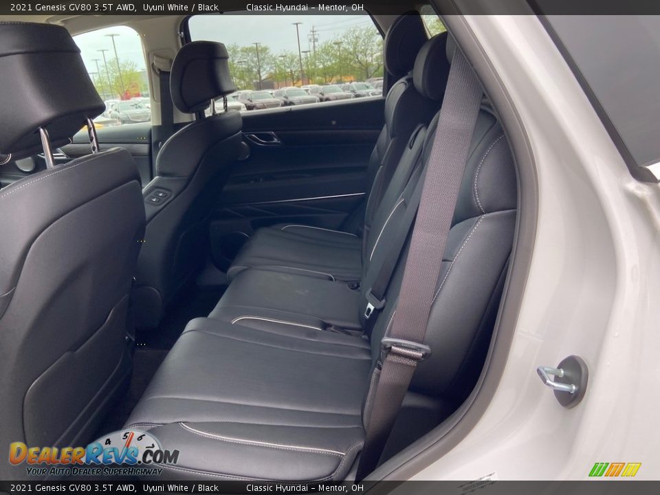 Rear Seat of 2021 Genesis GV80 3.5T AWD Photo #5