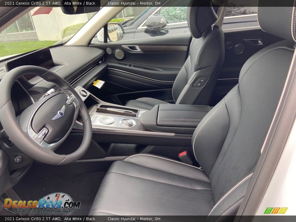 Black Interior - 2021 Genesis GV80 2.5T AWD Photo #4