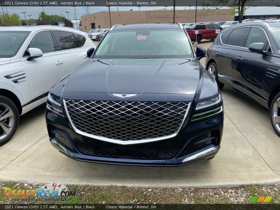 2021 Genesis GV80 2.5T AWD Adriatic Blue / Black Photo #1