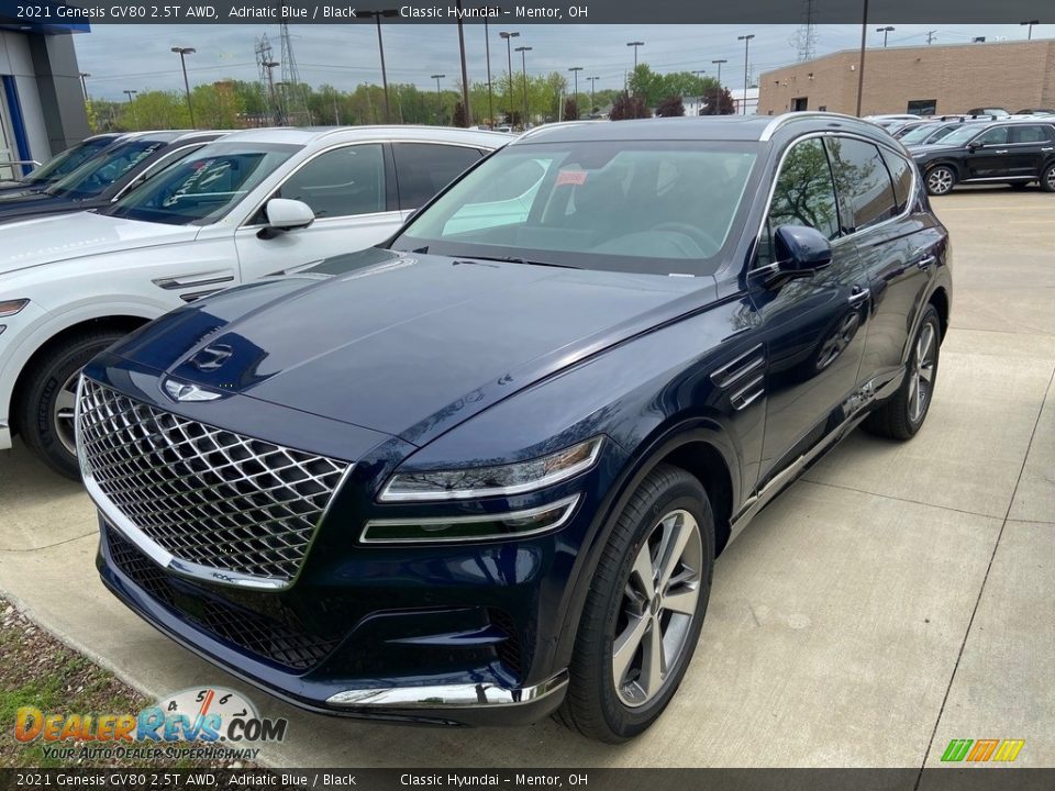 Front 3/4 View of 2021 Genesis GV80 2.5T AWD Photo #2