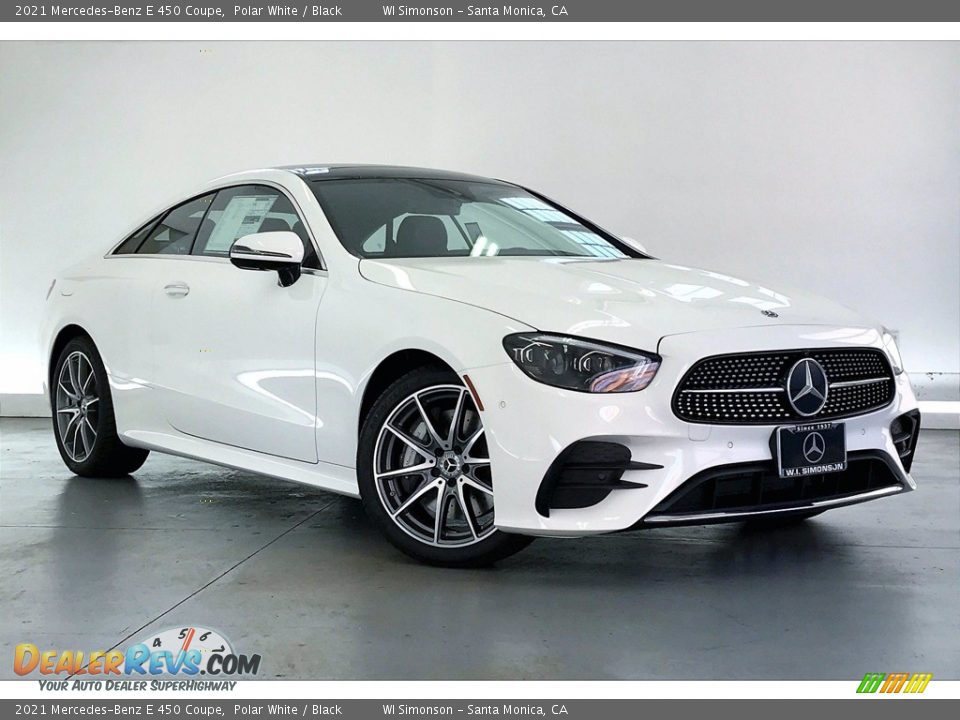 2021 Mercedes-Benz E 450 Coupe Polar White / Black Photo #12