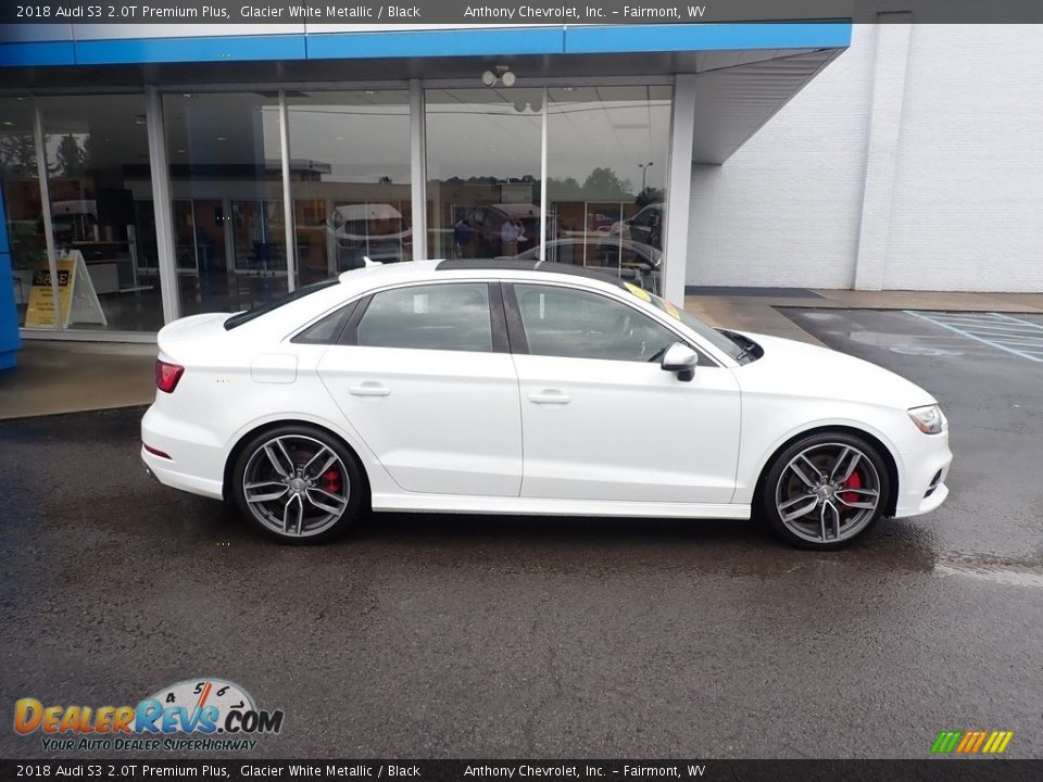 2018 Audi S3 2.0T Premium Plus Glacier White Metallic / Black Photo #3