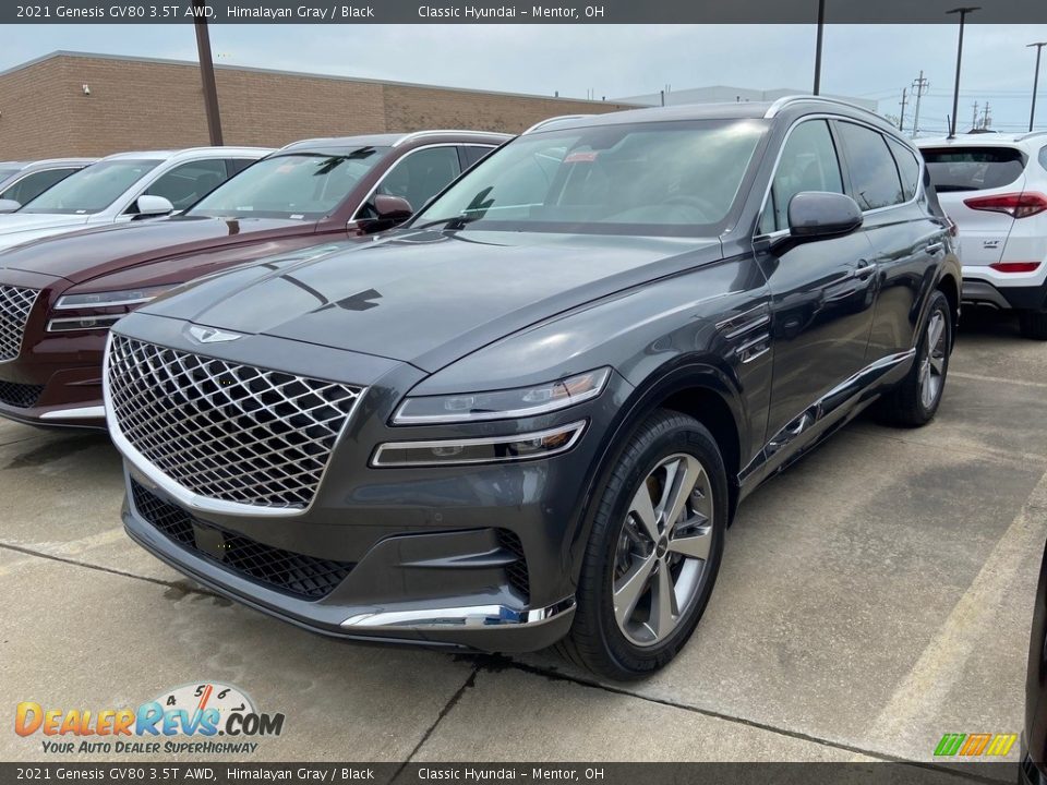 Front 3/4 View of 2021 Genesis GV80 3.5T AWD Photo #2