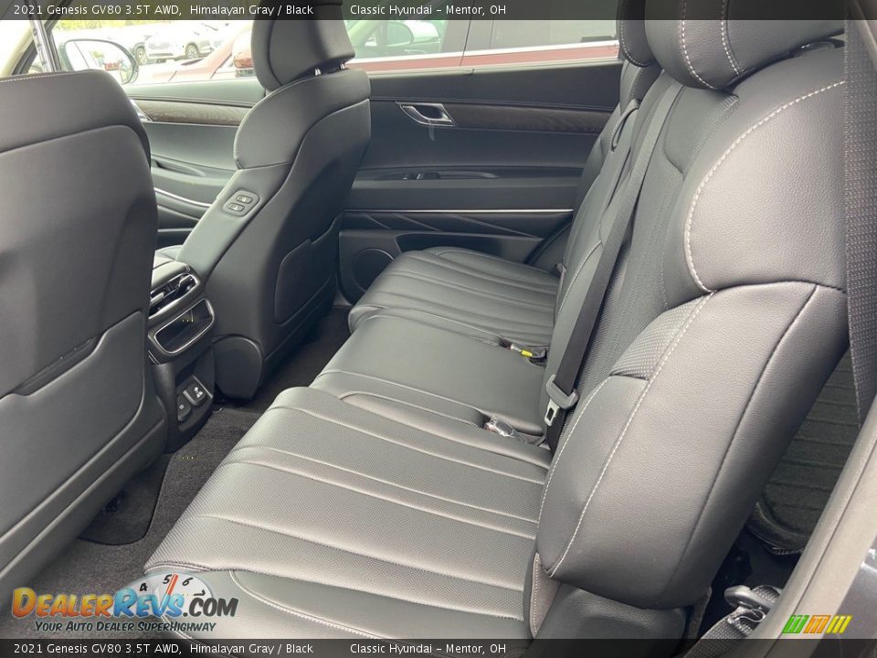 Rear Seat of 2021 Genesis GV80 3.5T AWD Photo #5