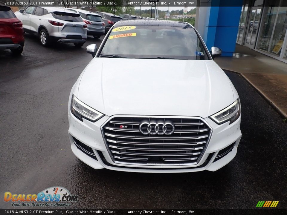 2018 Audi S3 2.0T Premium Plus Glacier White Metallic / Black Photo #8