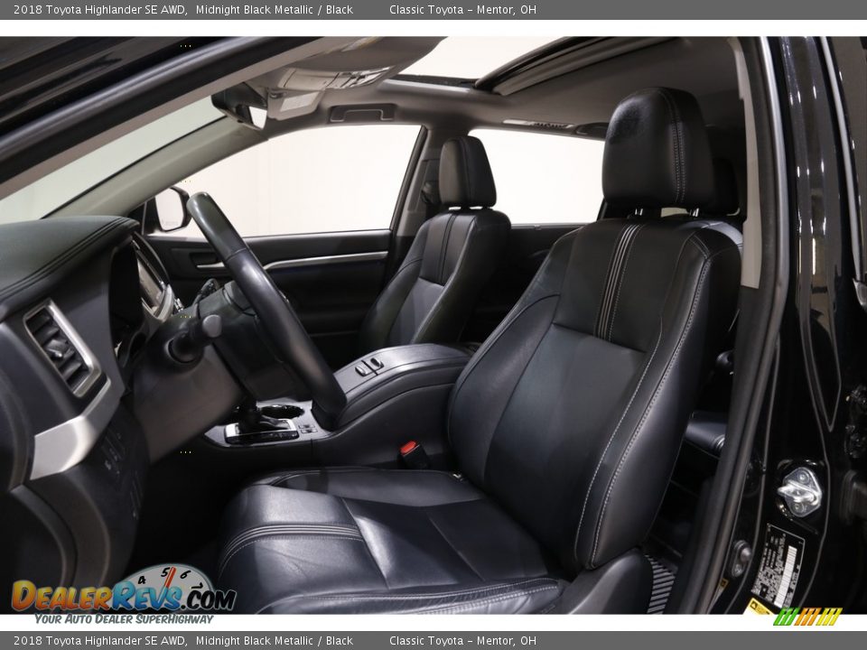 2018 Toyota Highlander SE AWD Midnight Black Metallic / Black Photo #5