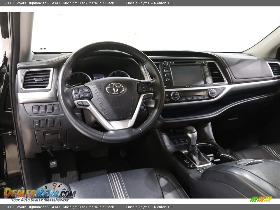 2018 Toyota Highlander SE AWD Midnight Black Metallic / Black Photo #6